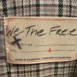 We The Free Plaid Blazer Cali Large Womens - Black and Gray Photo 6