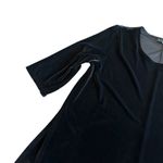 Bryn Walker  Velour Black Pullover Tunic Top Blouse Long Length Size Medium Women Photo 2