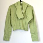 Mate the Label NWT Green Organic Terry Crop Hoodie - Small Photo 9