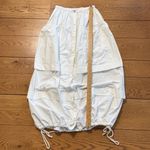 Free People  XS Eloise cargo parachute cotton maxi skirt in natural NWOT Womens Photo 4