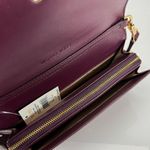 Michael Kors Jet Set Metallic Logo Large Wallet Crossbody - Mulberry Multi Photo 3