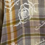 Free People  Embroidered Magical Plaid Buttondown Shirt Size XS Photo 5