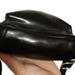 Roots  Black Leather Mini Backpack / Purse Photo 5