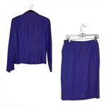Pendleton Petite Purple Wool Straight Skirt Jacket Suit Size 8-10 VINTAGE Photo 4