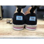 Toms Alpargata Platform Rope Women's 9.5 Black Slip-On Classic Comfort Shoes Photo 2