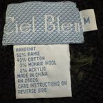 Vintage Handknit Folk 3D Floral Appliqué Cardigan sweater Unique Red Size M Photo 1