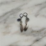 Cowrie Seashell Earrings Silver Photo 0