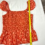 Madewell Lucie Smocked Floral Peplum Top Size 14 Photo 5