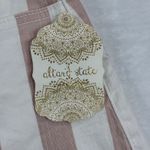 Altar'd State Womens Size M Pink White Striped Cutoff Denim Shorts Frayed Hem Size M Photo 1