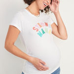 Old Navy NWT  Maternity Strong Mama short sleeve t shirt Size XS Photo 0