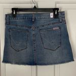 Hudson Jeans Hudson Vivid Distressed Blue Denim Mini Skirt Size 25 NWT Photo 2