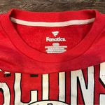 Fanatics  Wisconsin Badgers Red Women’s Crewneck Sweatshirt Size Large Photo 1