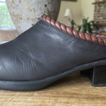 Cole Haan  Womens 7.5 Brown and Tan Braided hem Leather Mules Clogs slip on Photo 0