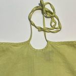 Forever 21  Halter Tie Mini Dress Neon Yellow Green M Photo 6
