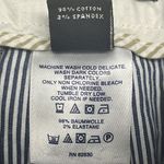 Lands' End Land’s End Blue and White Vertical Striped Fit 2 Cropped Cotton Blend Pants- Siz Photo 11