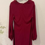 Staud Wine Mini Dress with Black Accents Size XS NWOT Red Photo 4