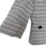 Karl Lagerfeld  Black White Tweed 3/4 Sleeve Button Front Jacket Women’s Size 10 Photo 2