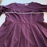 Eliza J NWT‎  Purple Fit Flare Bell Sleeve Stretch Dress Pockets Size 22W Photo 11