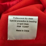 Hoagland New York Red Silk Halter Dress Crystal Beaded Dress size 12 Photo 11