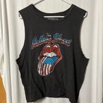 The Rolling Stones  Women's Americana Charcoal Graphic Muscle Tank Top Size XXL Photo 1