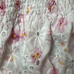 Lucy Paris   eyelet pink floral print blouse Photo 11