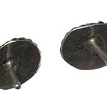 Vintage Sterling Silver Natural Turquoise Post Earrings Photo 3