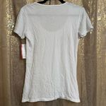 Tesla Womens Scoop Neck White Red Gray Multi Logo T Shirt Cotton M NWT Photo 1