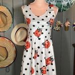 Ladybug Polkadot White Dress Small Photo 0