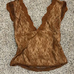 SheIn  Brown Lace Top Photo 0