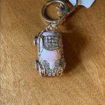 Pink car rhinestone/crystal bag charm Photo 2