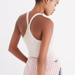 Madewell  Tan Velvet Racerback Bodysuit Size‎ M Photo 3
