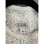 J.Crew Roll Neck Cable Knit Sweater size L in Ivory Fishermancore Photo 1