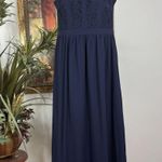 Kate & Mallory Kate & Malory Maxi Gown Small Blue Beach Party Night Bridesmaid Evening Formal Photo 0