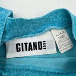 Vintage 90s Gitano Crop Graphic Tee Blue Sports Science Size L Photo 2