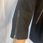 Buffalo David Bitton Black Trench Moto Jacket Wool Blend Faux Leather Trim XS Photo 5