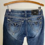 Miss Me  boot cut jeans women's size 28 distressed western cowgirl bling Photo 4