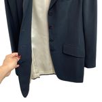 Jones New York Vintage Dark Navy Wool Blazer By Size 4 Petite Photo 4