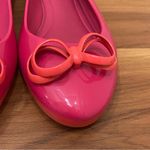 Melissa  Pink/Orange Feeling II Metal Bow Jelly Flats Size 39 Photo 3