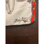 Brighton All That Glitters Love Holiday Tote Bag Jewelry Print Canvas Red Gold Photo 3