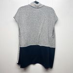 BNCI Colorblock Open Front Women's Cardigan Size Small Cap Sleeves Long Line Black Photo 4