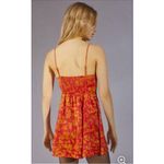 Urban Outfitters Orion Bustier Mini Dress Red Gold Floral Women's size Large NWT Photo 10