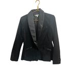 CAbi  Velvet Satin Dinner Jacket Blazer Womens 8 NYE Party Gala Black Photo 3