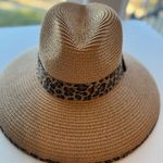 Cruise Club Leopard Trim Straw Hat Photo 2