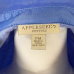 appleseed's Appleseed’s Soft Periwinkle Velour Big Shirt Women’s Size Petite Medium Photo 5