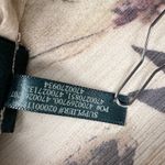 Lauren Ralph Lauren Tan Floral Chiffon Georgette Split Neck Sheer Blouse Size XL Photo 9