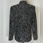 Alex Evenings | Black Embellished Zip Front Formal Jacket Women’s Size Medium Photo 2