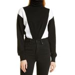 NEW RtA Isla Colorblock Bodysuit Women's Black White Size M Size M Photo 1