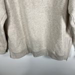 Zella  Oatmeal Heather‎ Cotton Casual Athletic Sweater Zip Sides Women’s Size L Photo 2