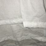 1. State  Women's Smocked Ruffle Lace Sleeve White V-Neck Peplum Blouse Photo 6