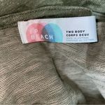 Free People FP Beach “Two Body” Cowl Neck Sage Green Top M/L Photo 8